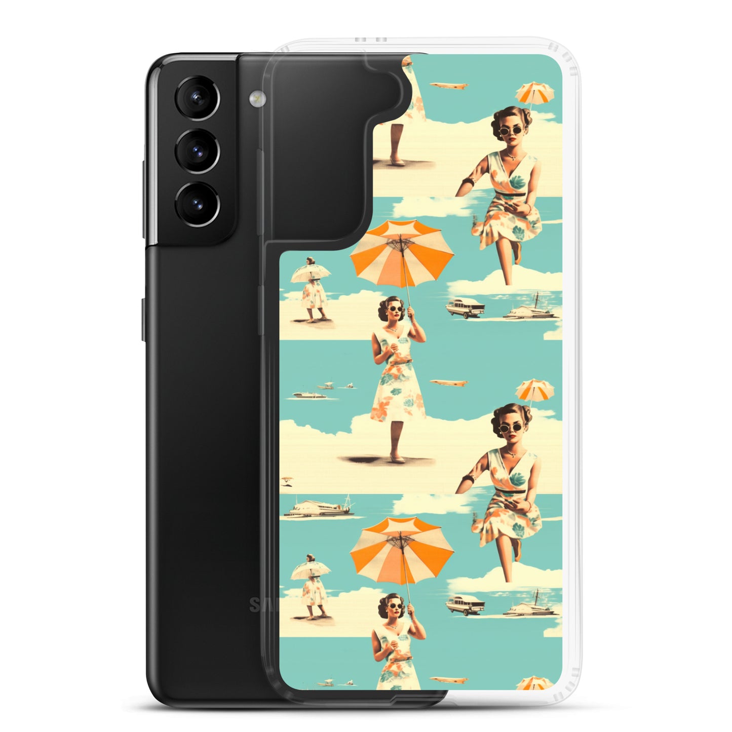 Samsung Case - Vintage Seaside Elegance