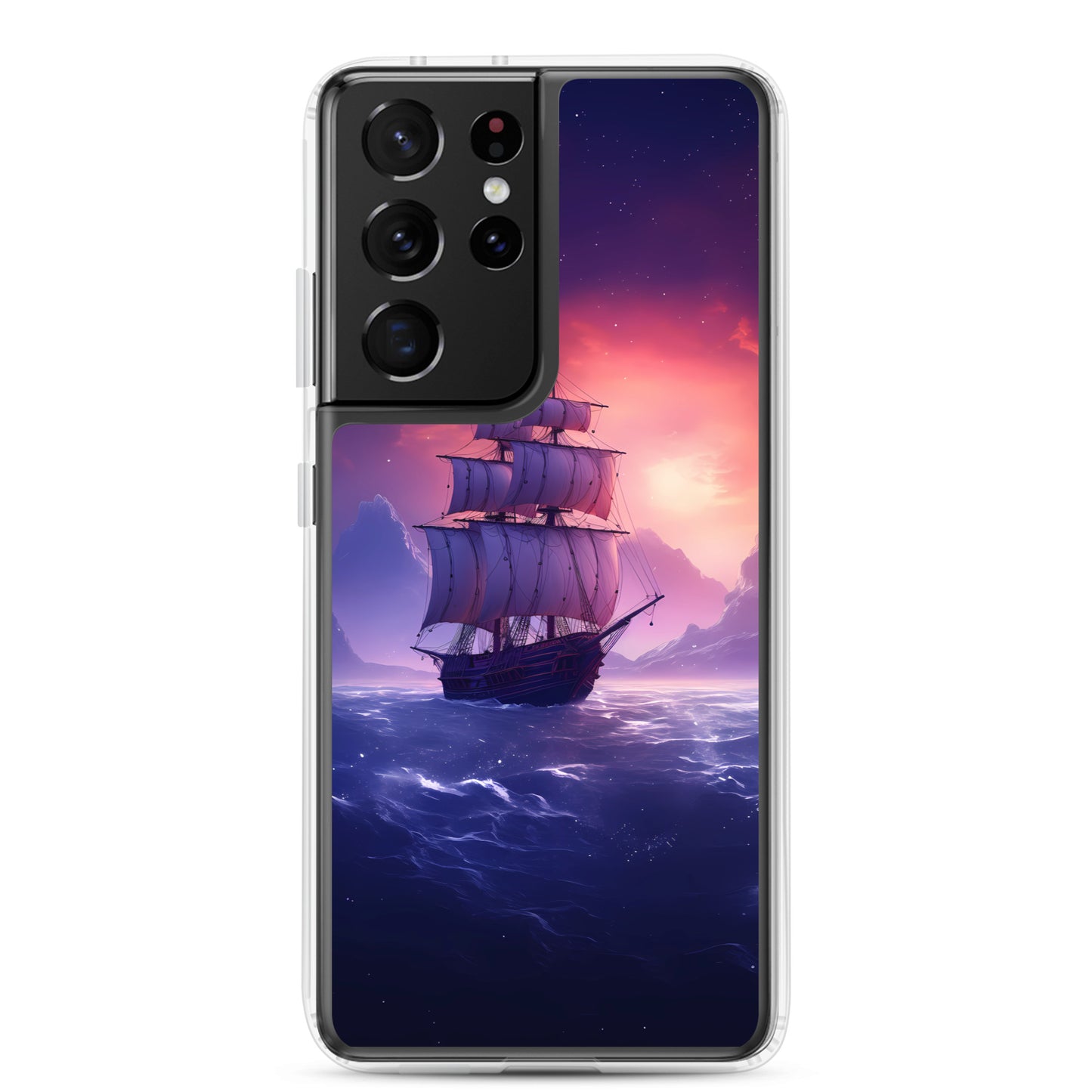 Samsung Case - Seascape Wooden Ship at Dusk