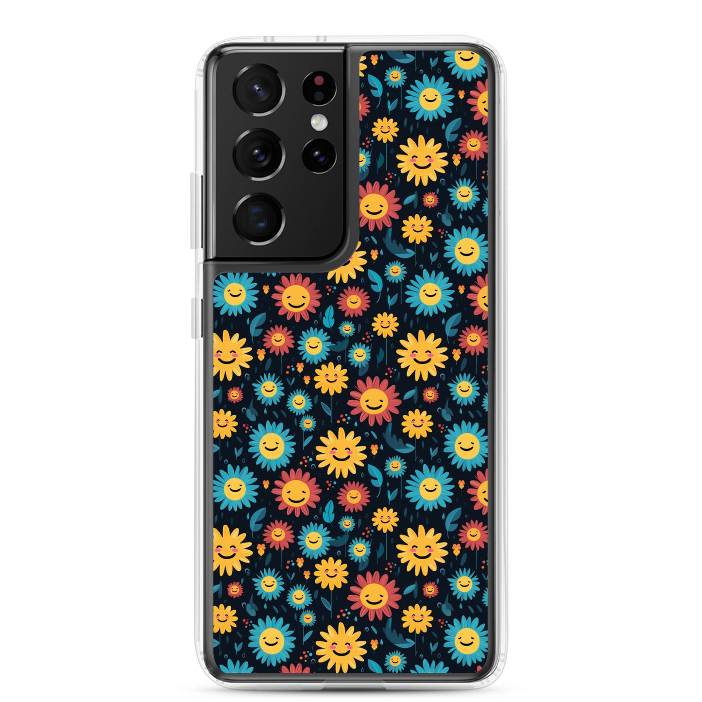Samsung Case - Happy Smiley Flowers