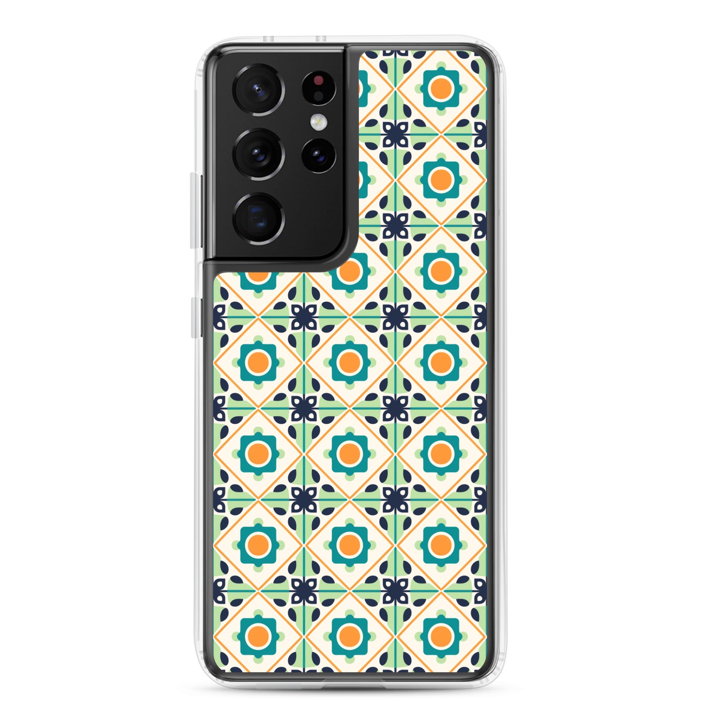 Samsung Case - Teal Ceramic Pattern
