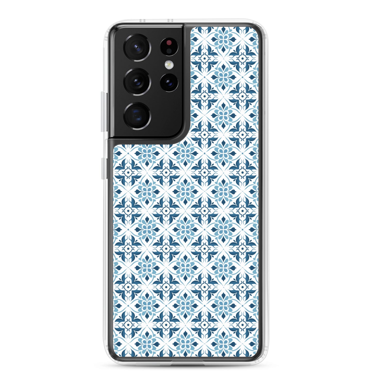 Samsung Case - Ceramic Floral Pattern in Blue