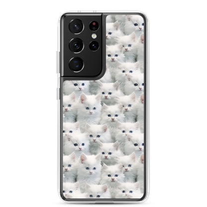 Samsung Case - Cute White Kittens