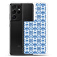 Samsung Case - Blue Ceramic Pattern