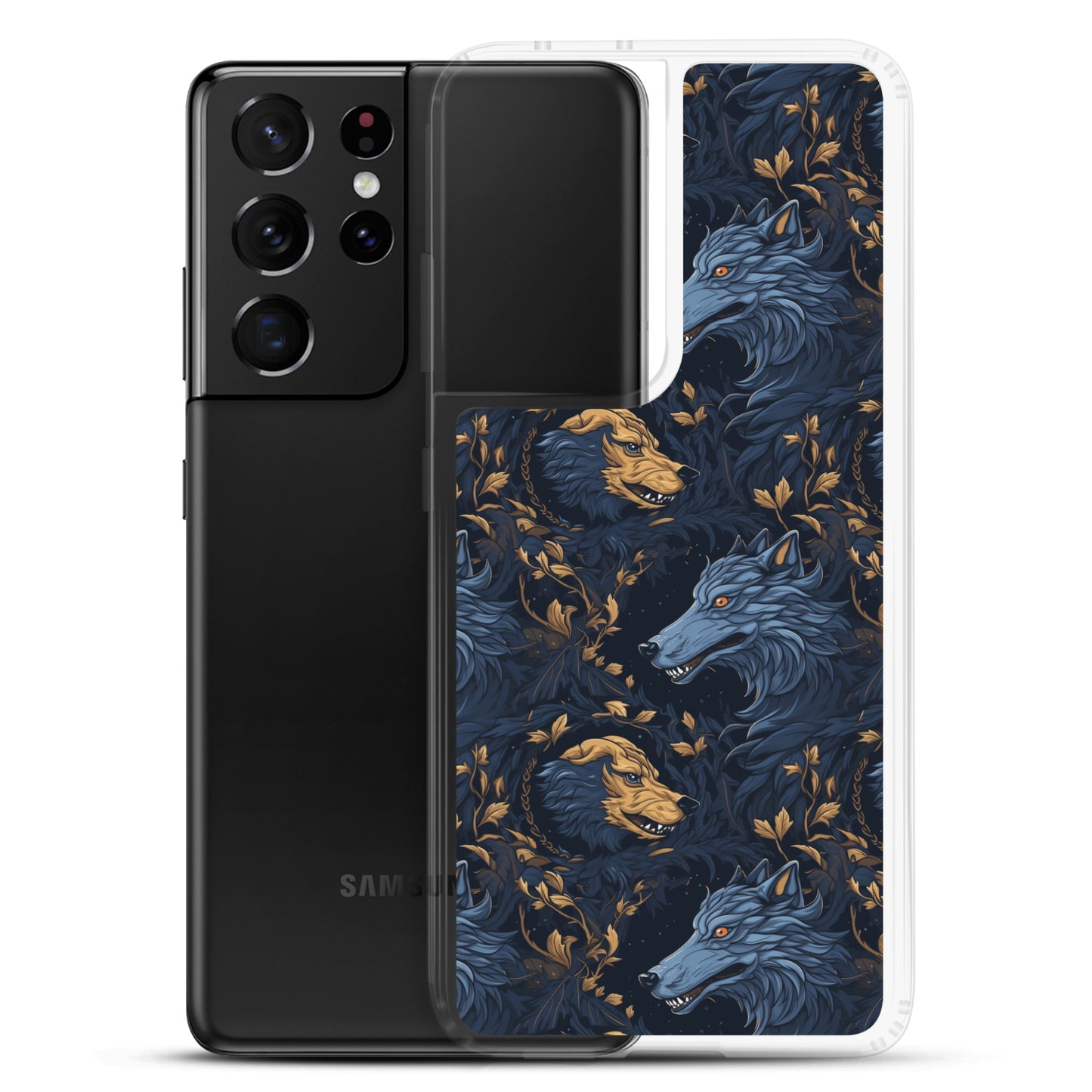 Samsung Case - Wolves Pattern