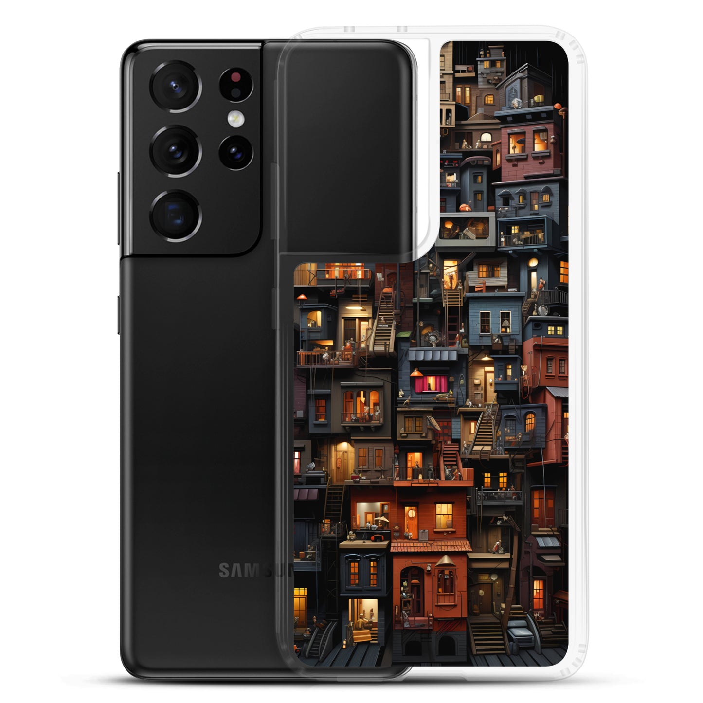 Samsung Case - Cityscape Stacked Apartments