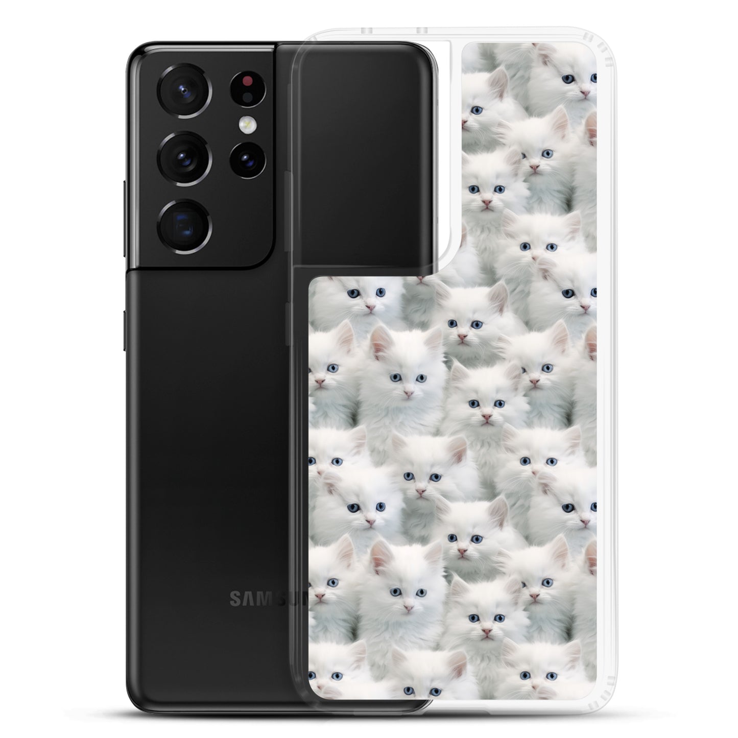 Samsung Case - Cute White Kittens
