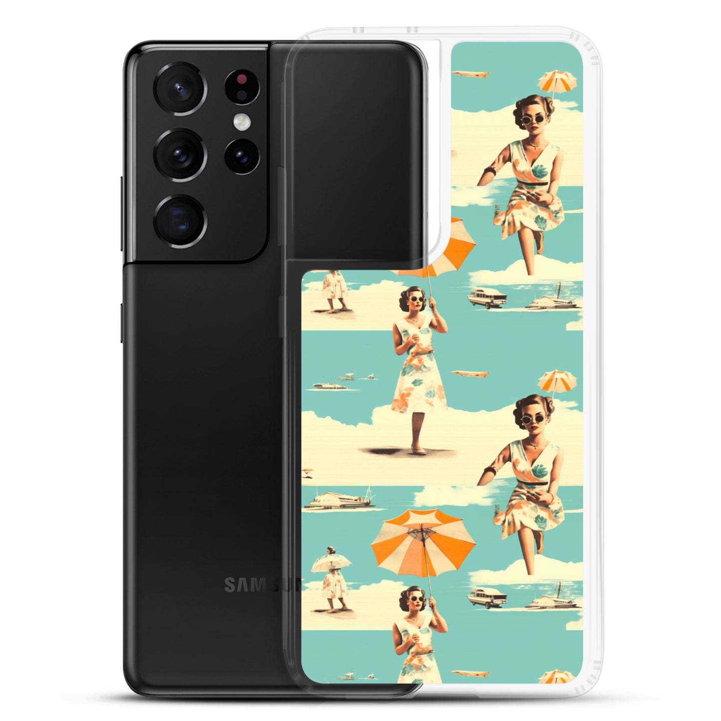 Samsung Case - Vintage Seaside Elegance