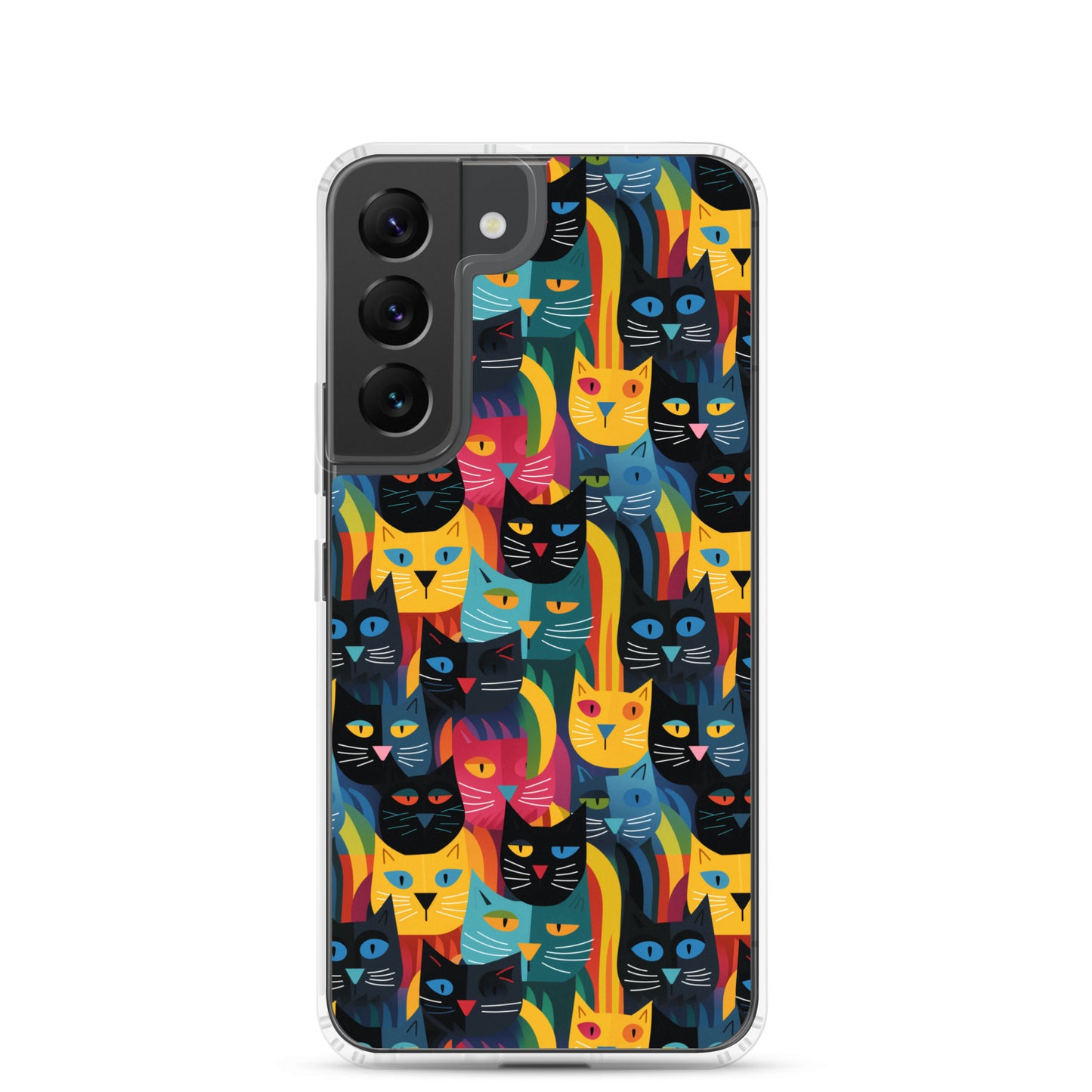 Samsung Case - Colorful Cats Pattern