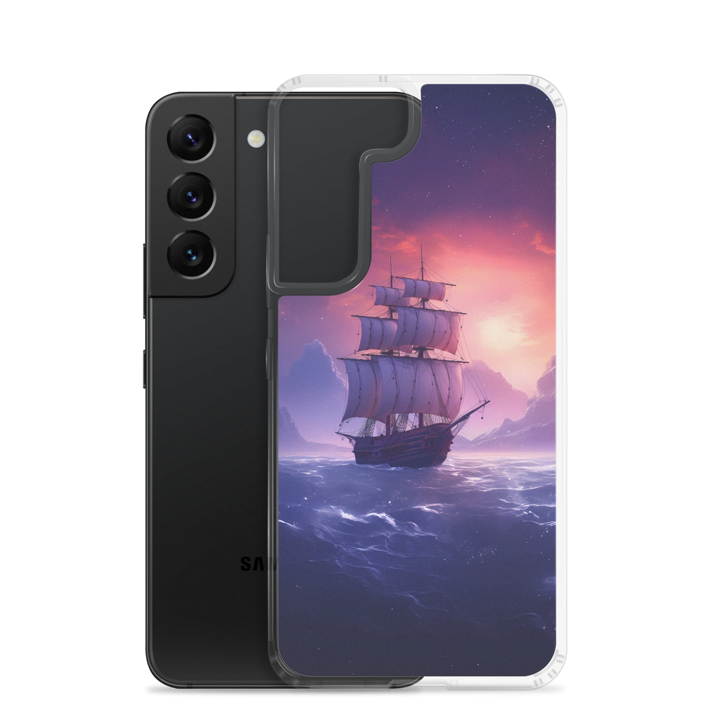 Samsung Case - Seascape Wooden Ship at Dusk