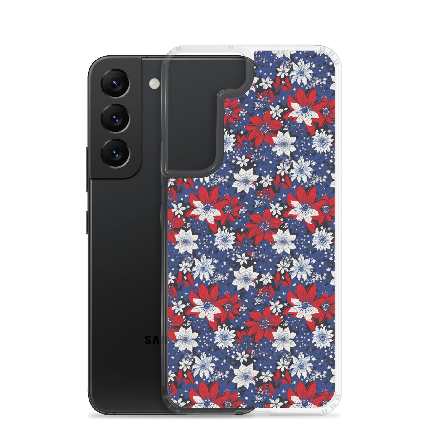Samsung Case - Patriotic Poinsettas