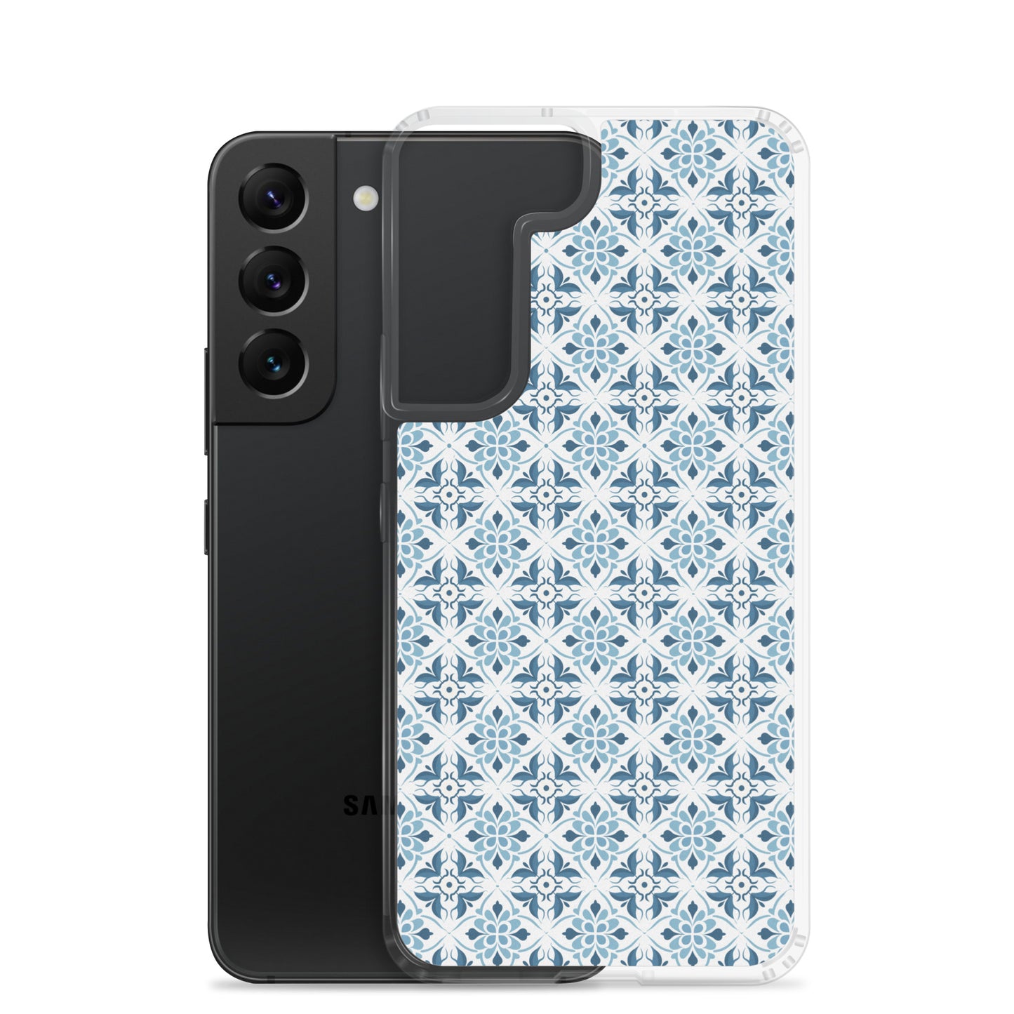 Samsung Case - Ceramic Floral Pattern in Blue
