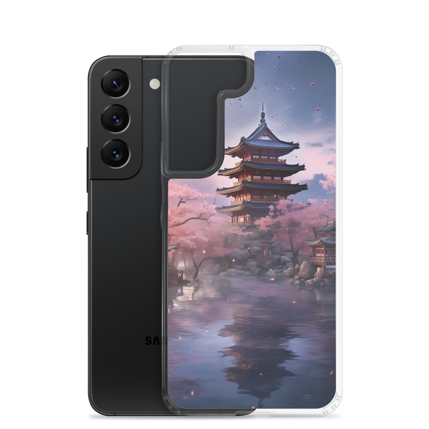Samsung Case - Ancient Kyoto with Cherry Blossoms
