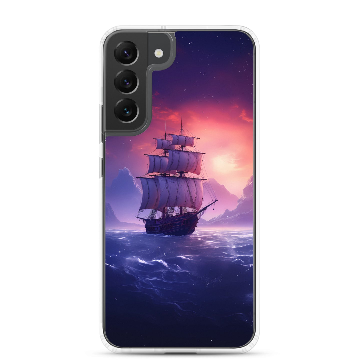 Samsung Case - Seascape Wooden Ship at Dusk