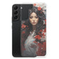 Samsung Case: Japanese Woman with Red Flowers