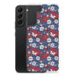 Samsung Case - Patriotic Poinsettas