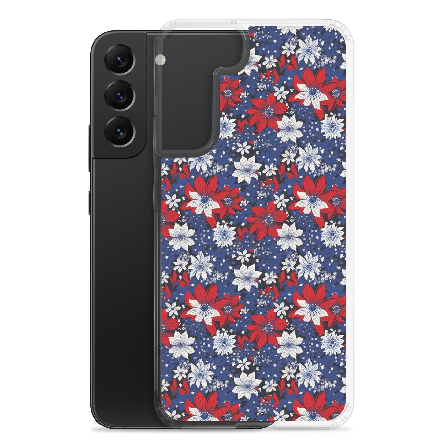Samsung Case - Patriotic Poinsettas