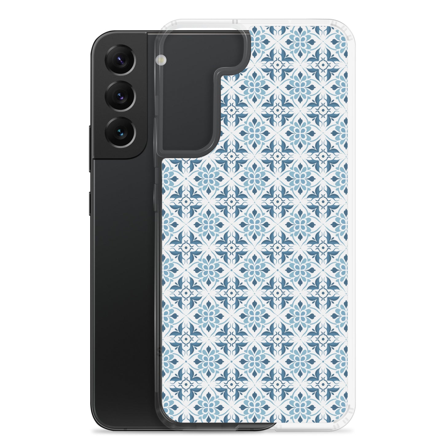 Samsung Case - Ceramic Floral Pattern in Blue