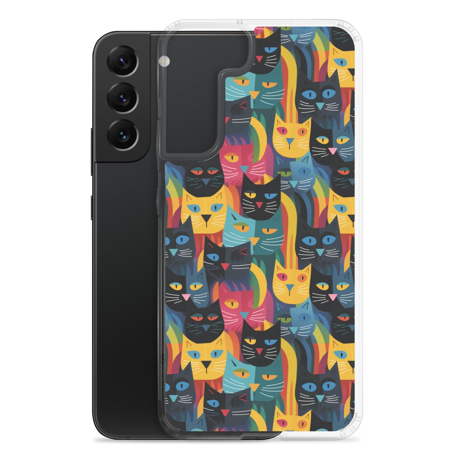 Samsung Case - Colorful Cats Pattern