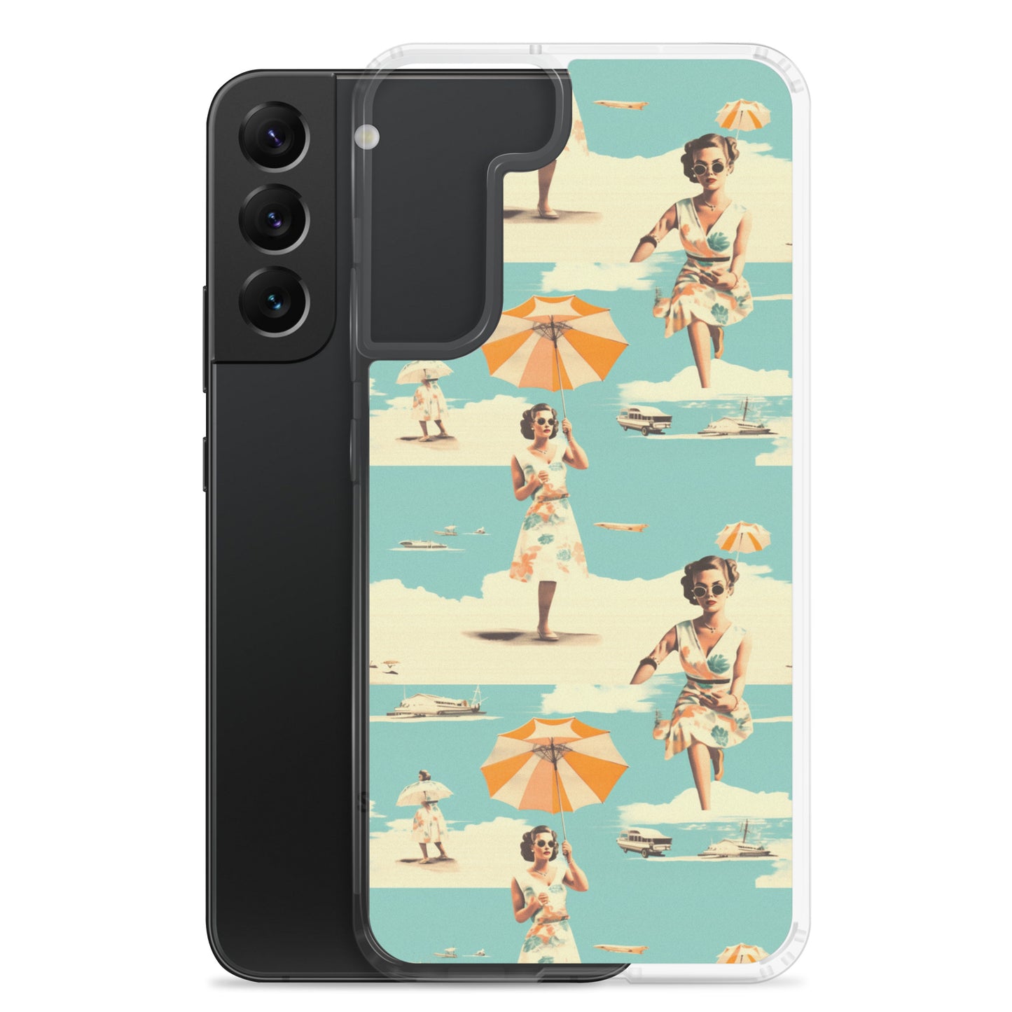 Samsung Case - Vintage Seaside Elegance