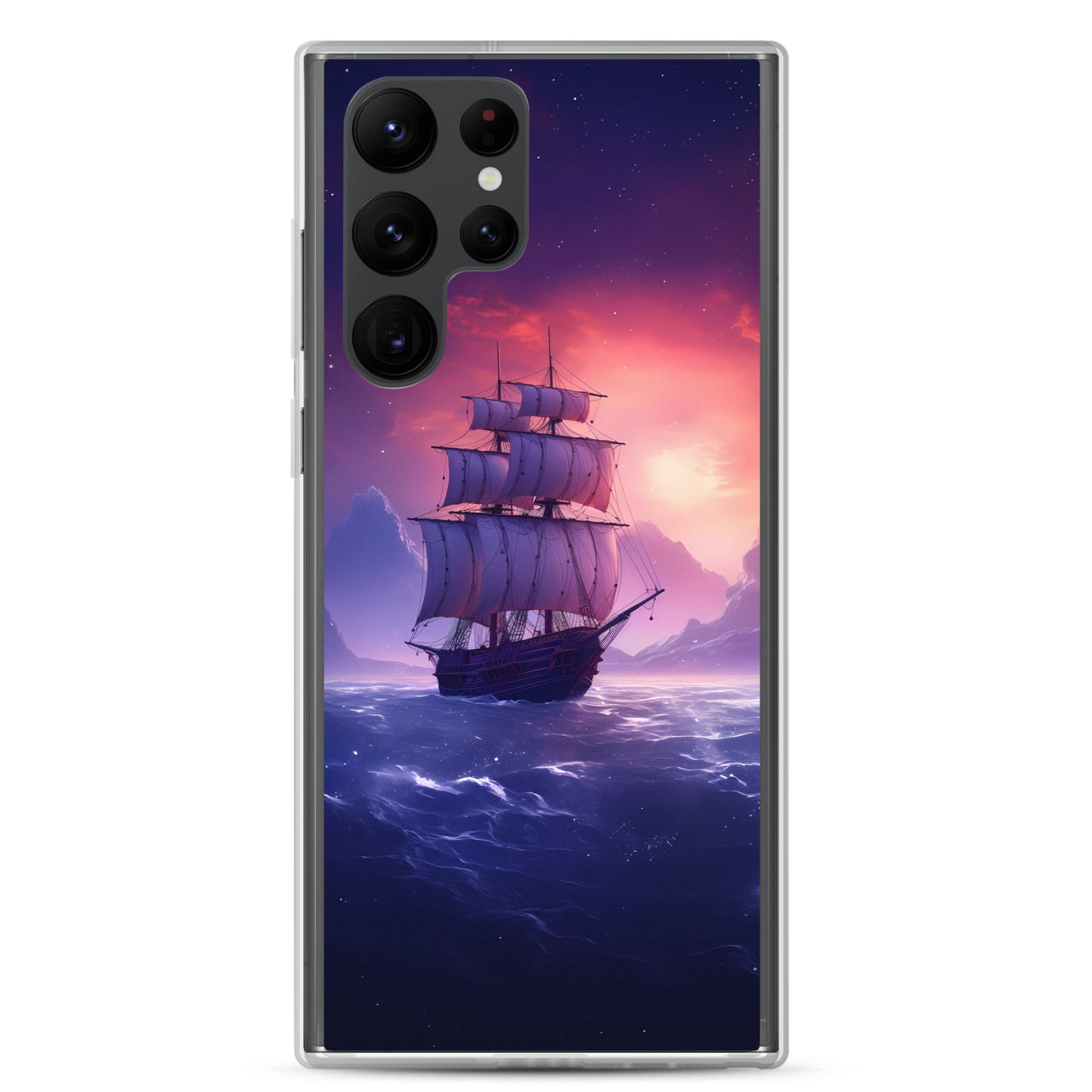 Samsung Case - Seascape Wooden Ship at Dusk
