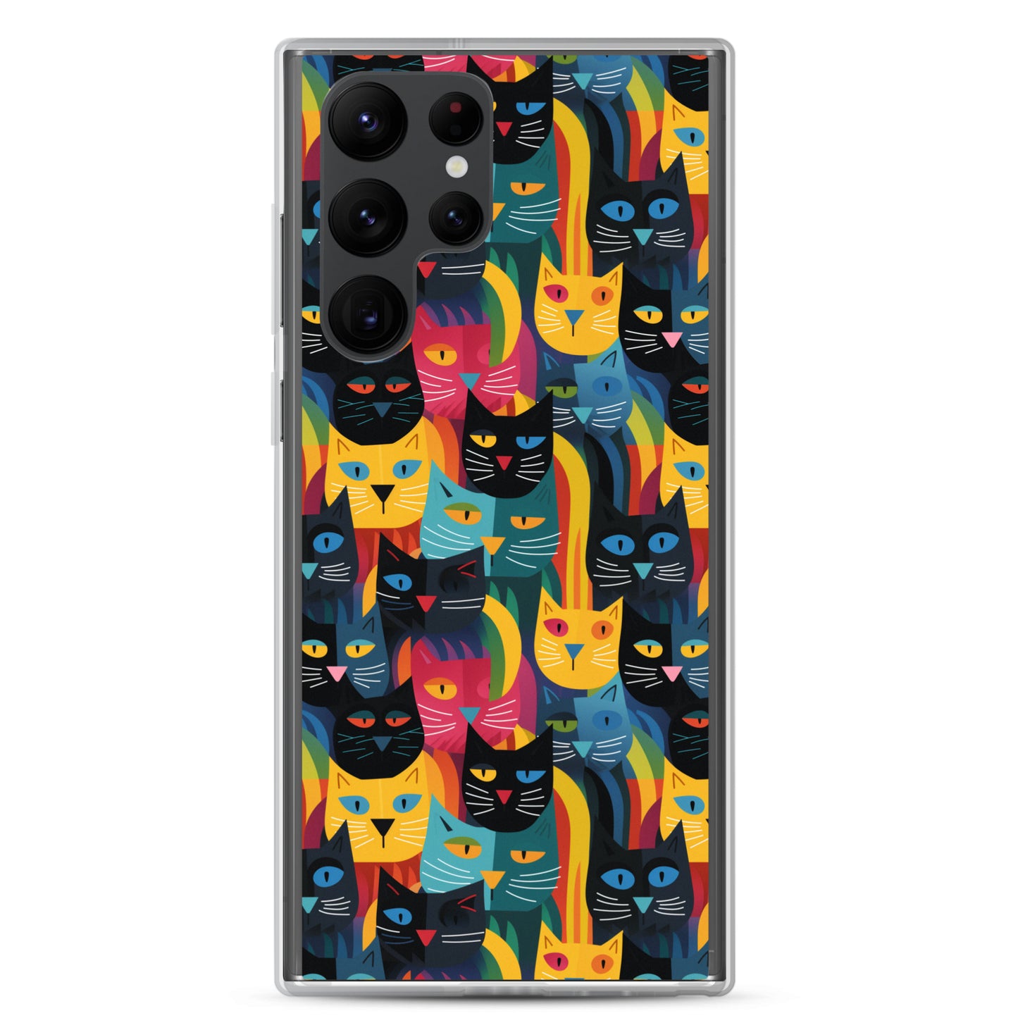 Samsung Case - Colorful Cats Pattern