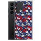 Samsung Case - Patriotic Poinsettas