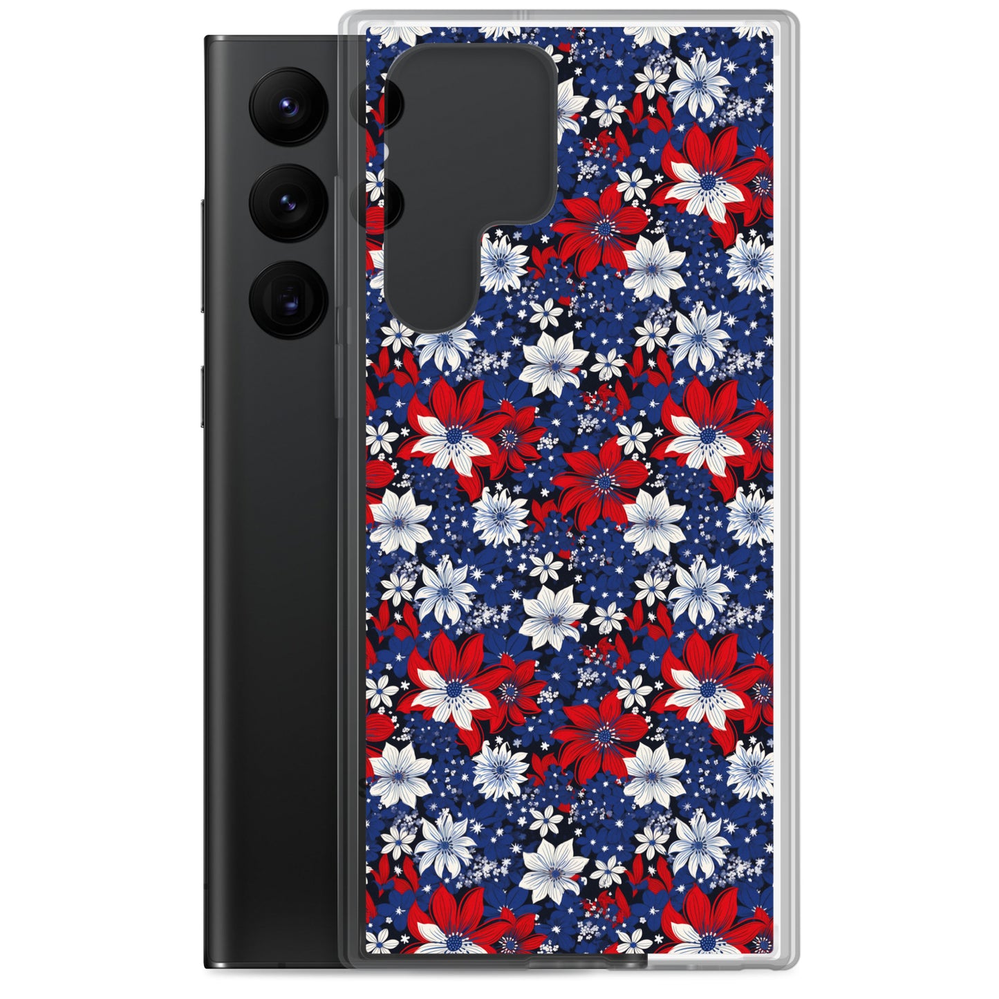 Samsung Case - Patriotic Poinsettas