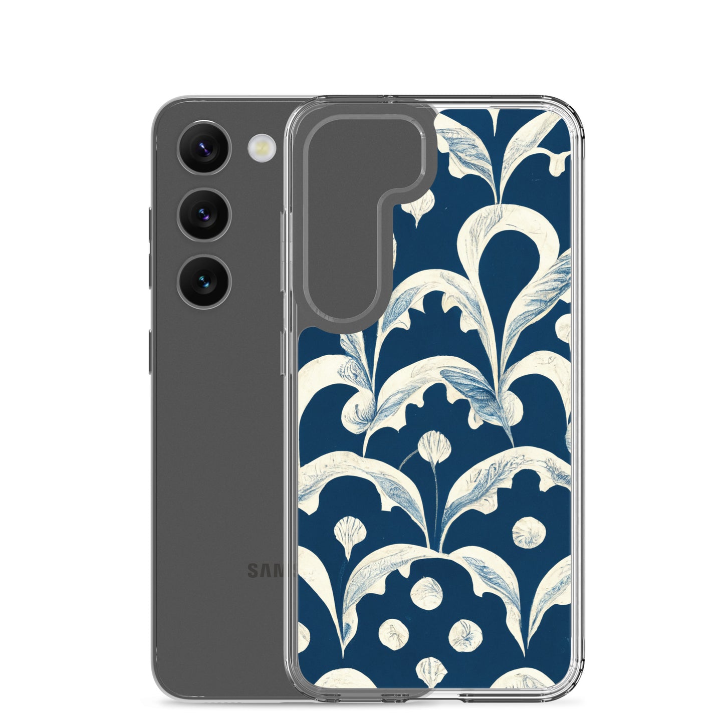 Samsung Case - Leaves on Blue