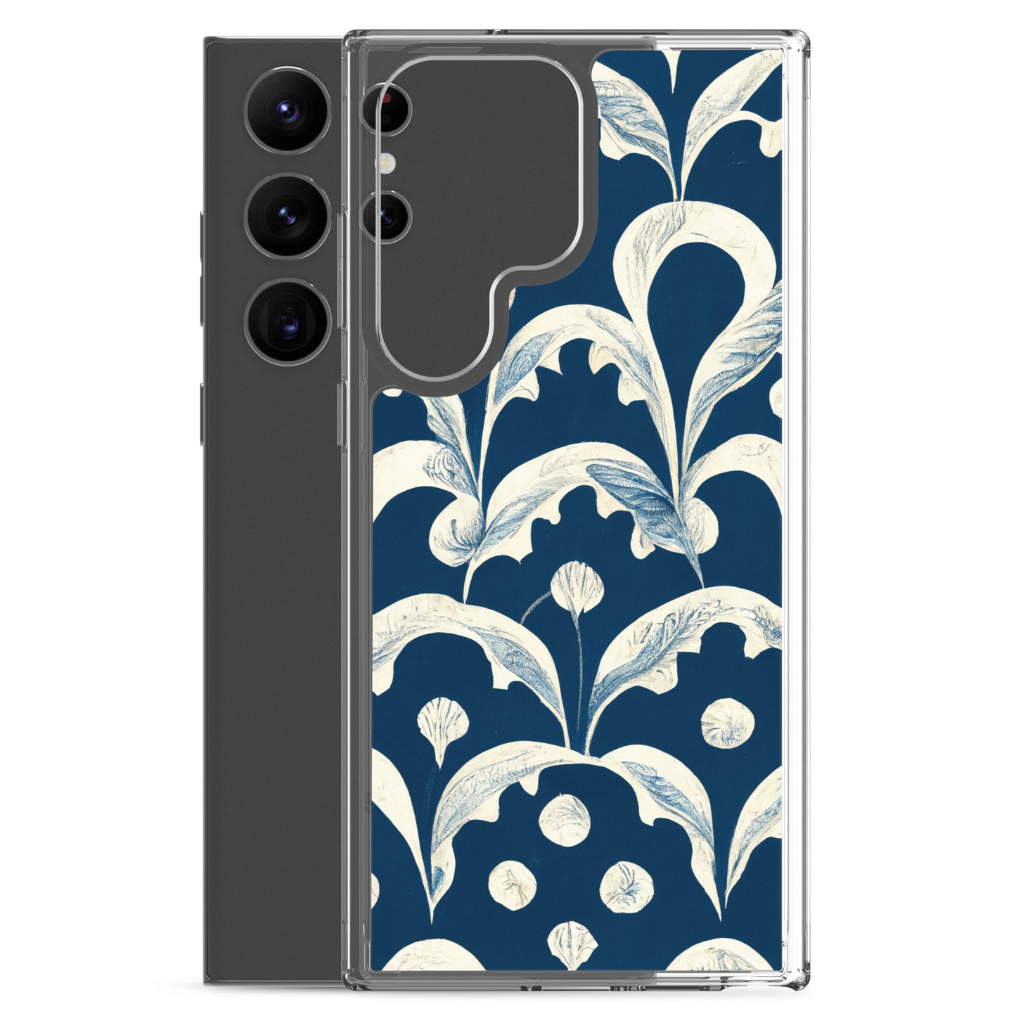 Samsung Case - Leaves on Blue