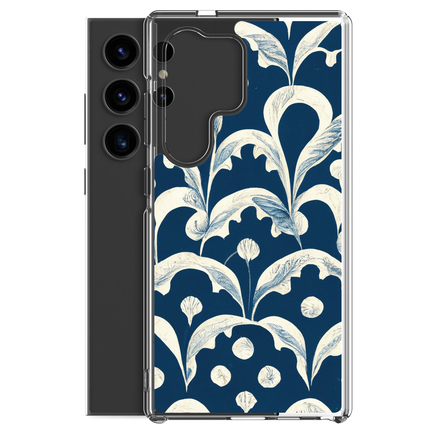 Samsung Case - Leaves on Blue