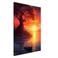 Canvas Wall Art - Solitary Sunset Serenade