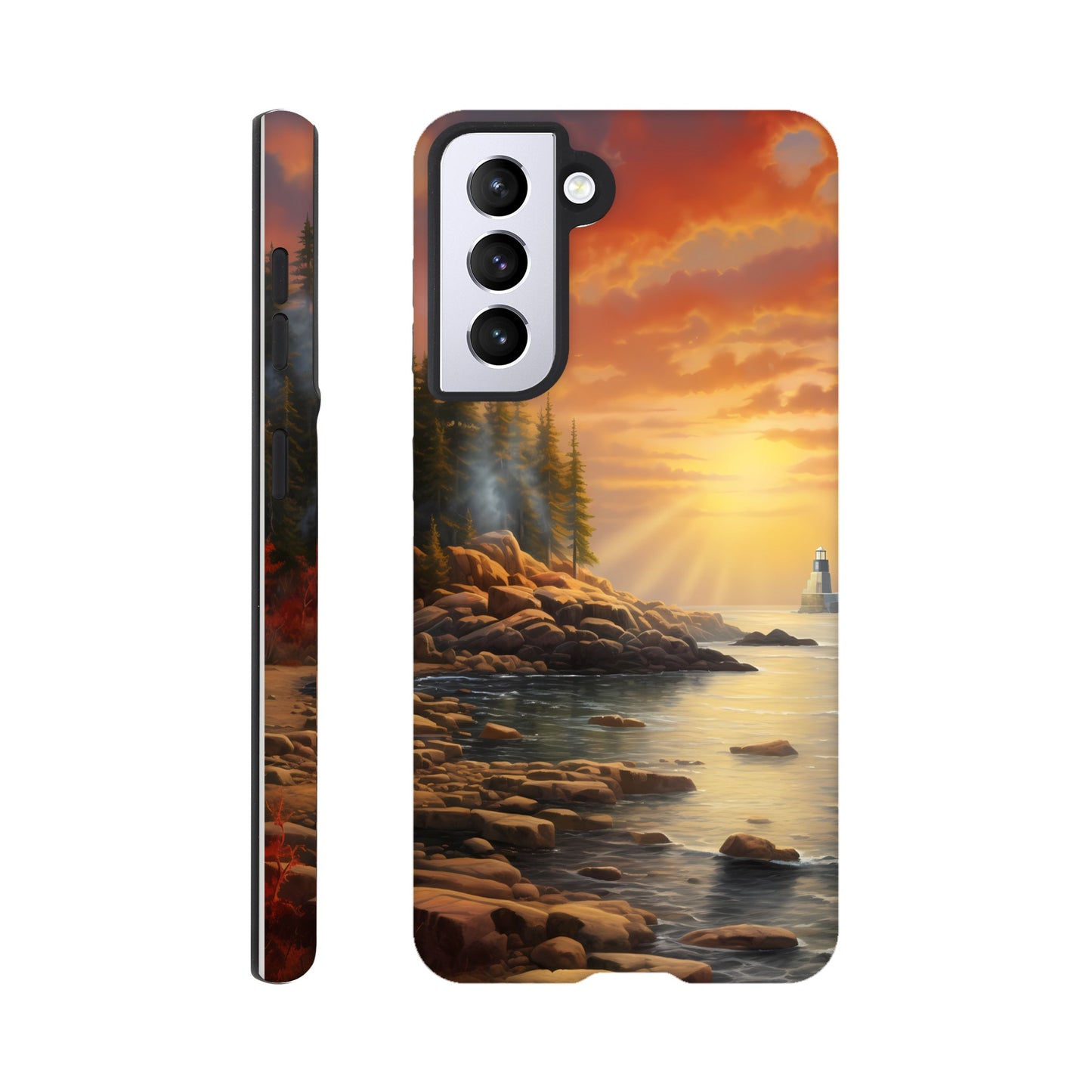 Samsung Case - Acadia Lighthouse Luminance