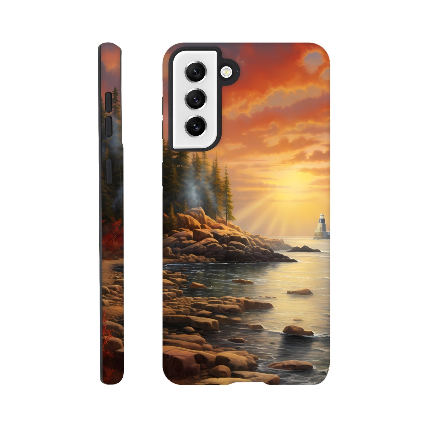 Samsung Case - Acadia Lighthouse Luminance