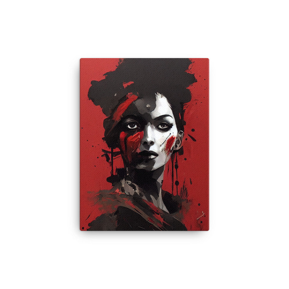 Canvas Wall Art - Cleopatra in Red