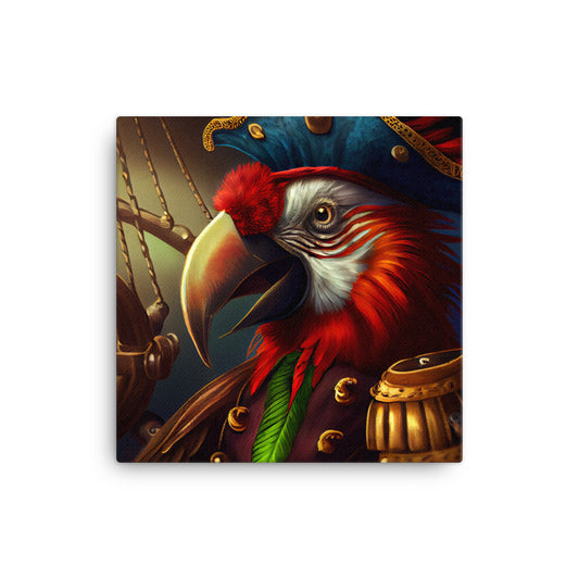 Canvas Wall Art - Pirate Parrot