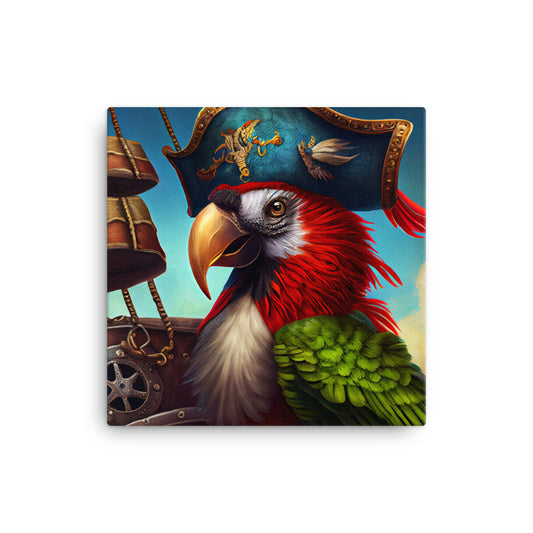 Canvas Wall Art - Pirate Parrot