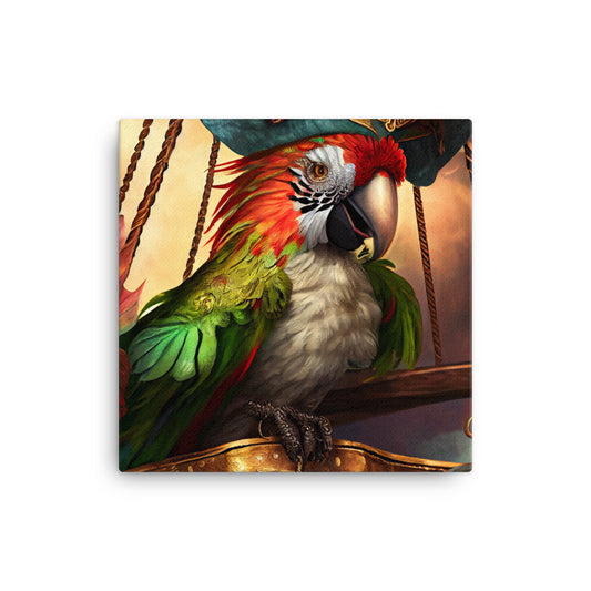 Canvas Wall Art - Pirate Parrot