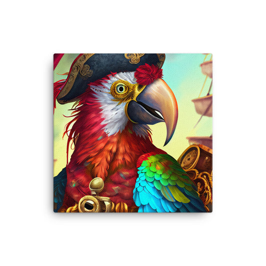 Canvas Wall Art - Pirate Parrot