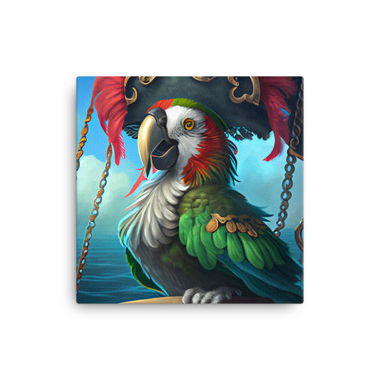 Canvas Wall Art - Pirate Parrot
