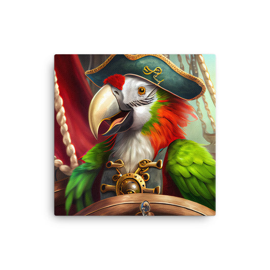 Canvas Wall Art - Pirate Parrot