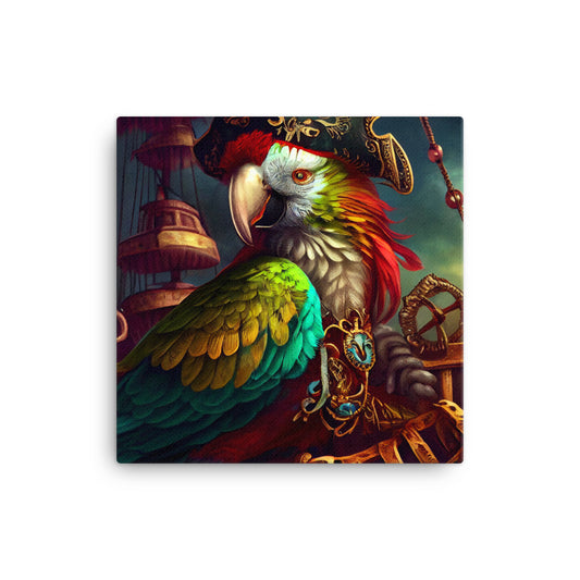 Canvas Wall Art - Pirate Parrot