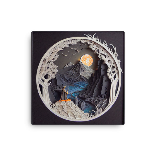 Canvas Wall Art - Paper Art