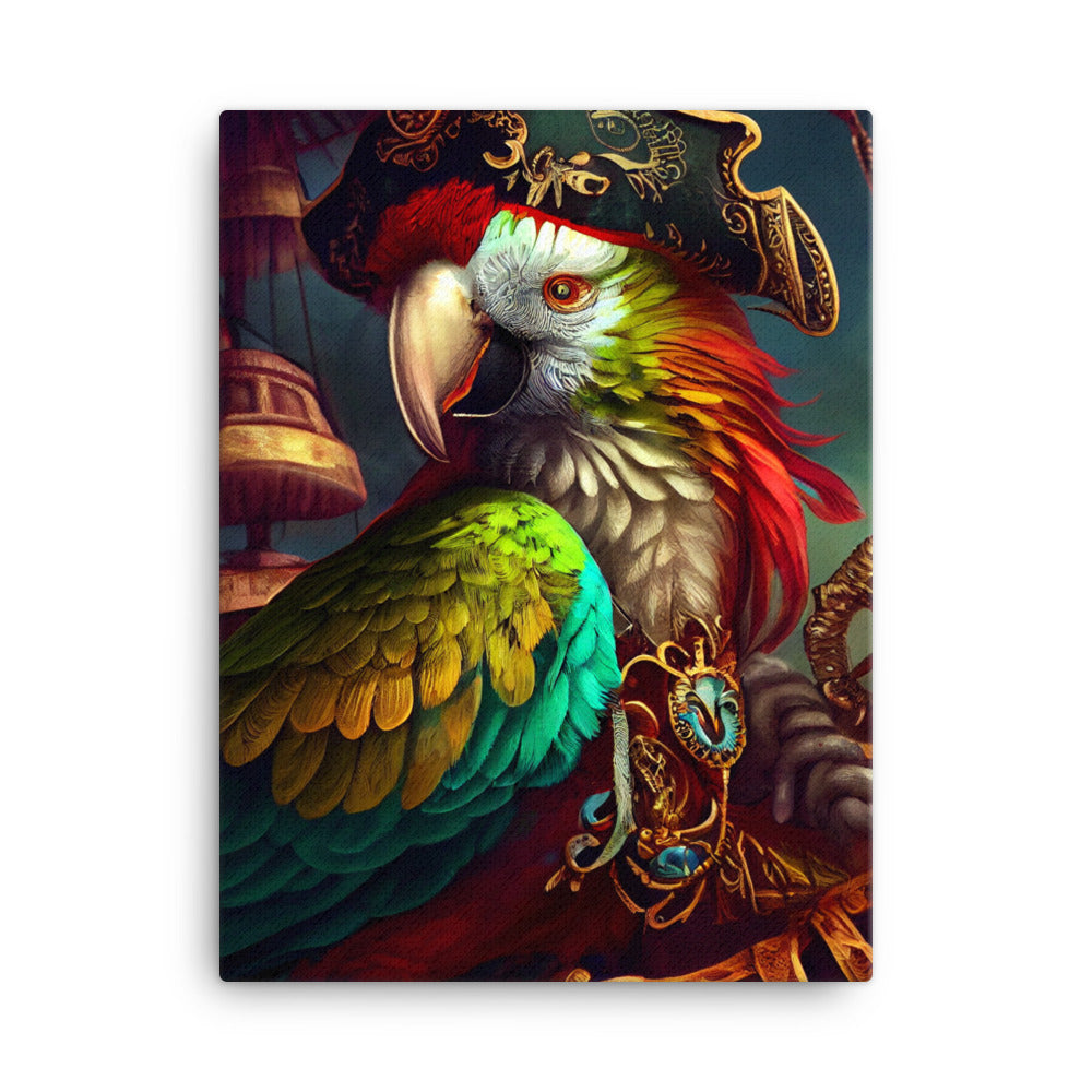 Canvas Wall Art - Pirate Parrot