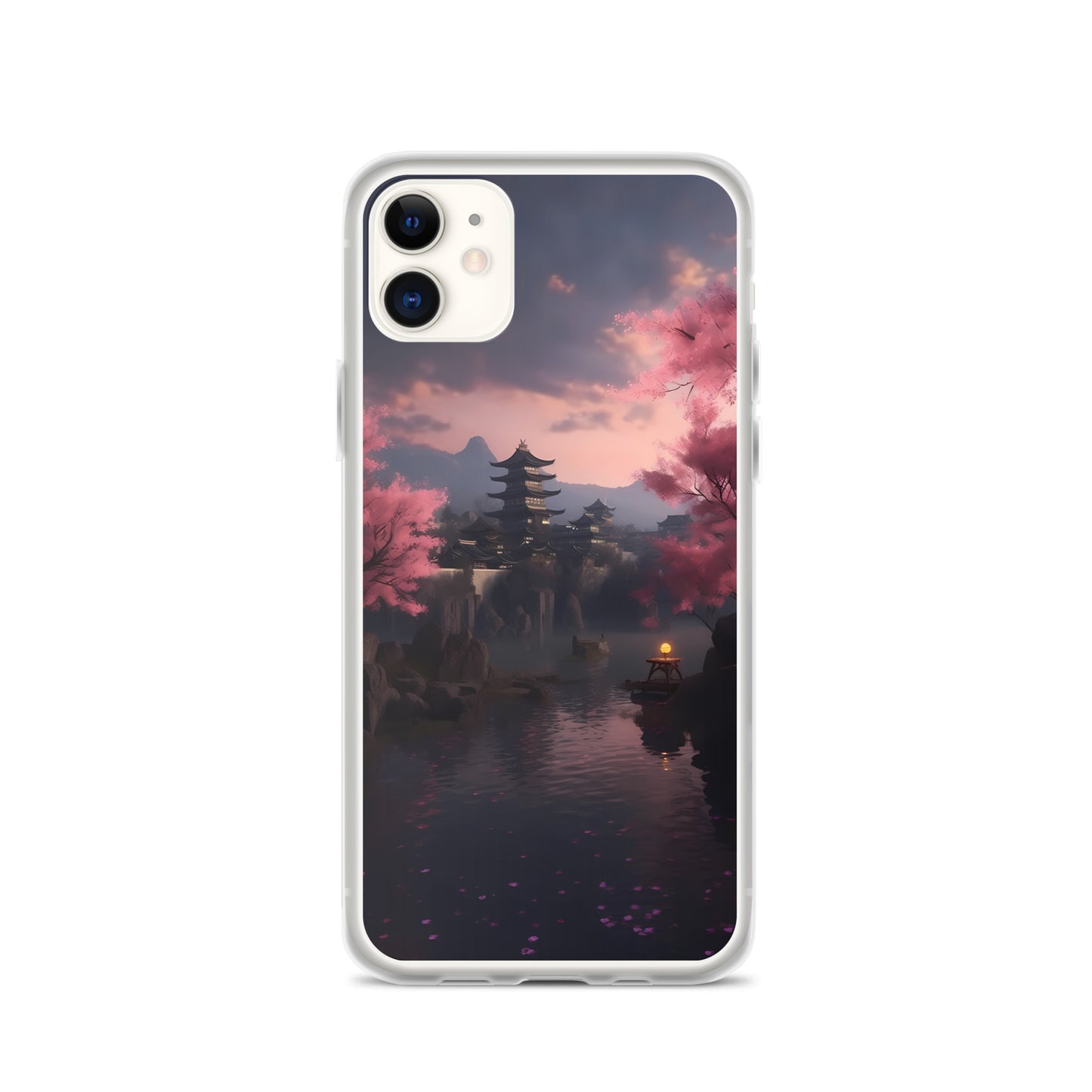 iPhone Case - Cherry Blossoms on Lake