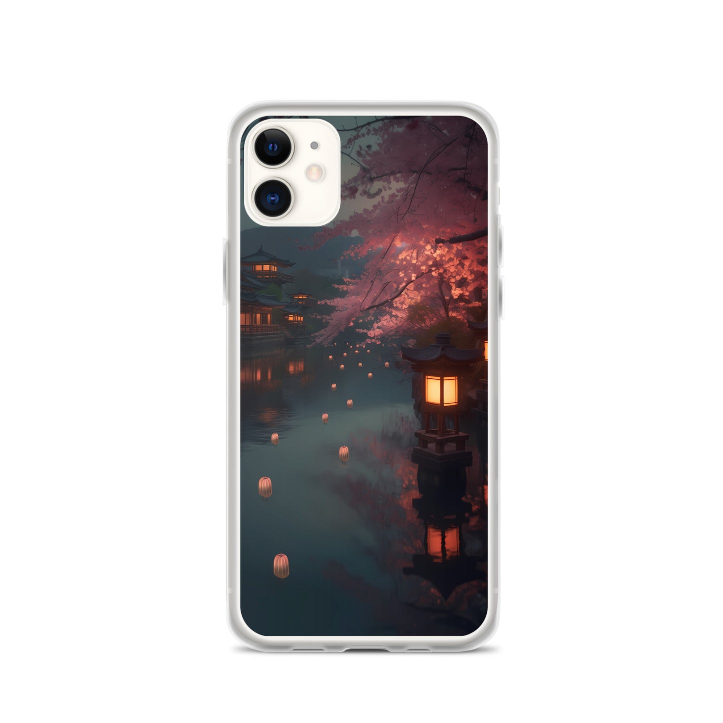 iPhone Case - Cherry Blossoms and Lanterns