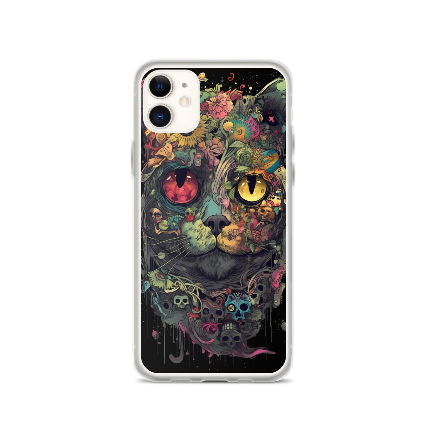 iPhone Case - Skullcat Psychedelia