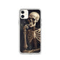 iPhone Case -  Somber Skeleton Smoking