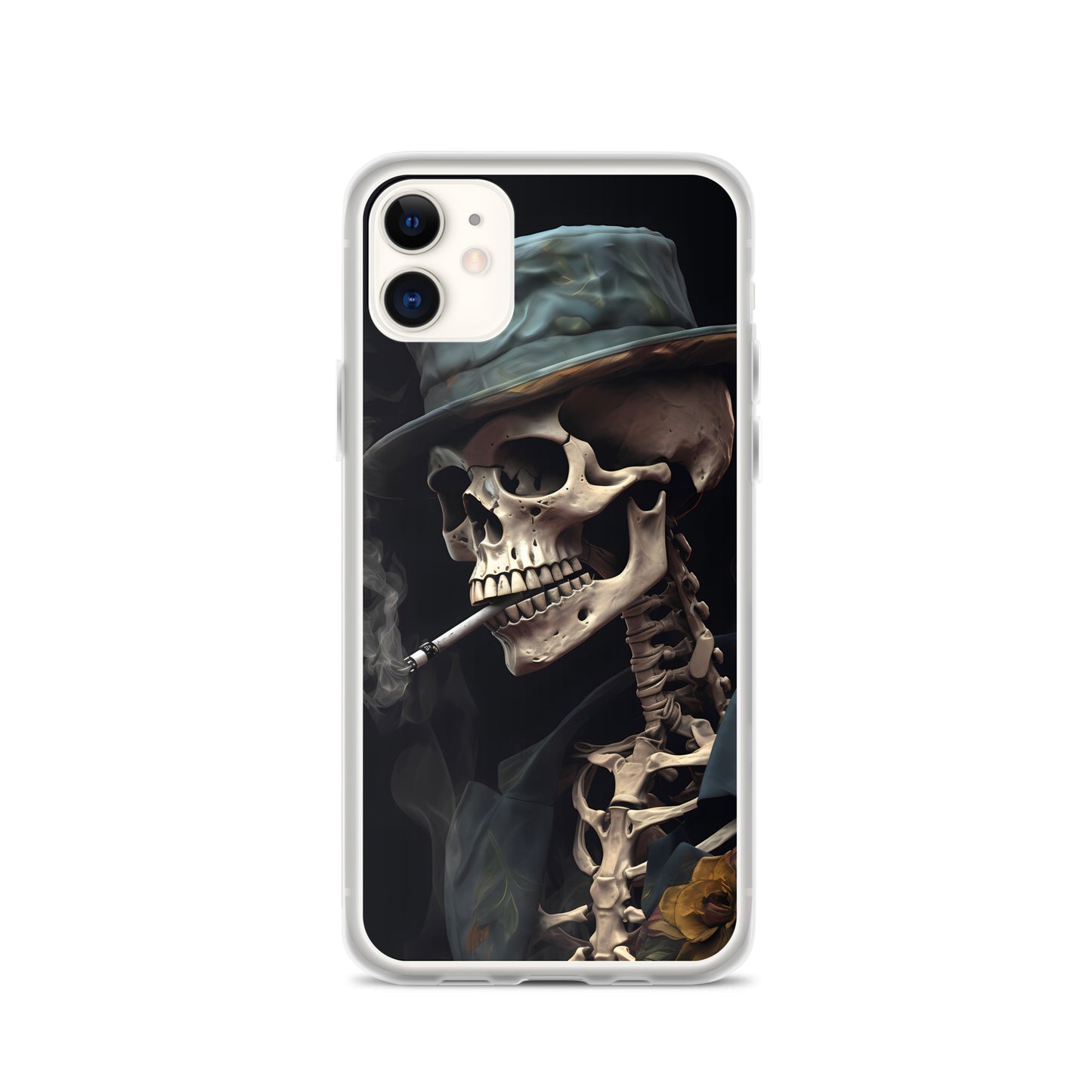 iPhone Case - Gentleman Smoking Skeleton