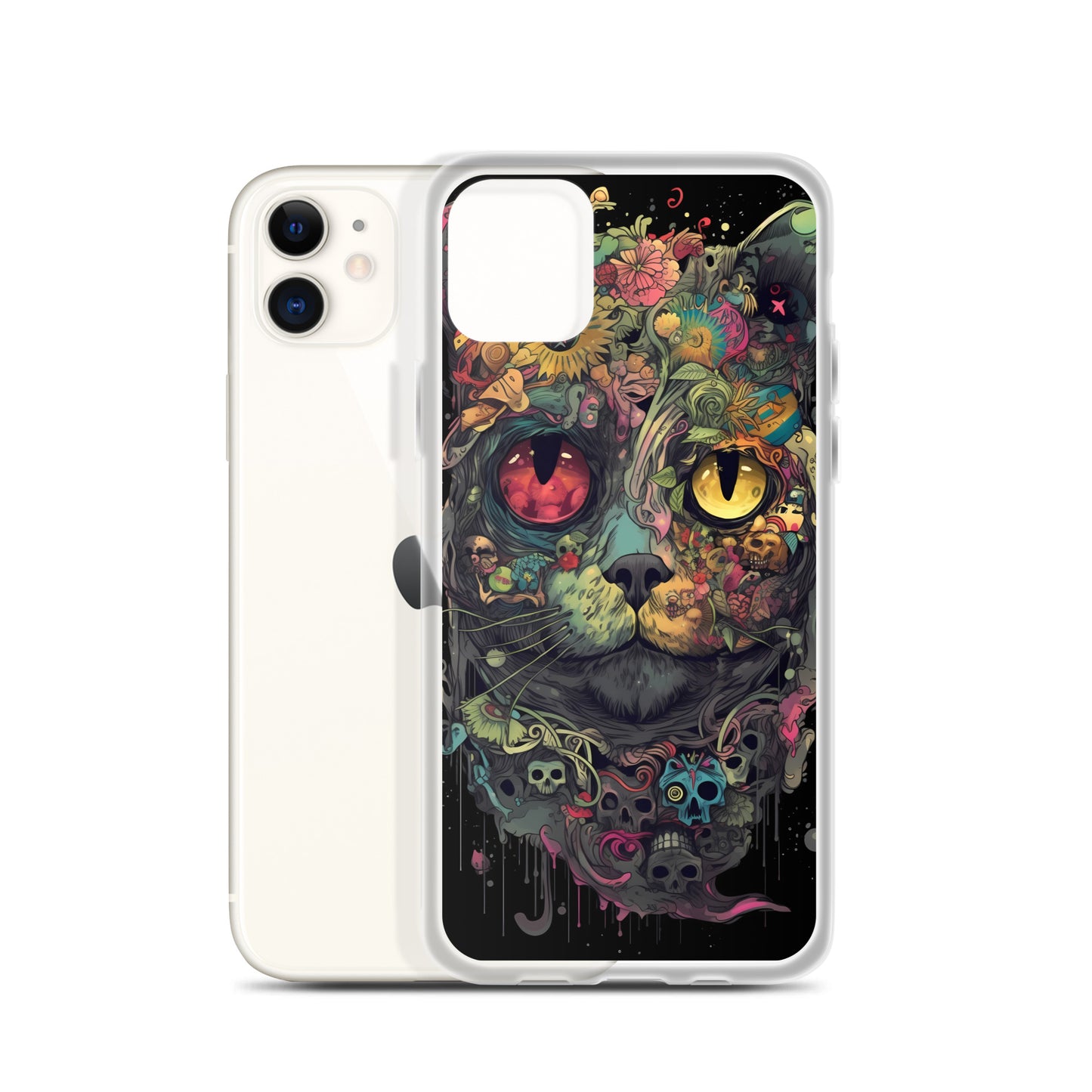 iPhone Case - Skullcat Psychedelia