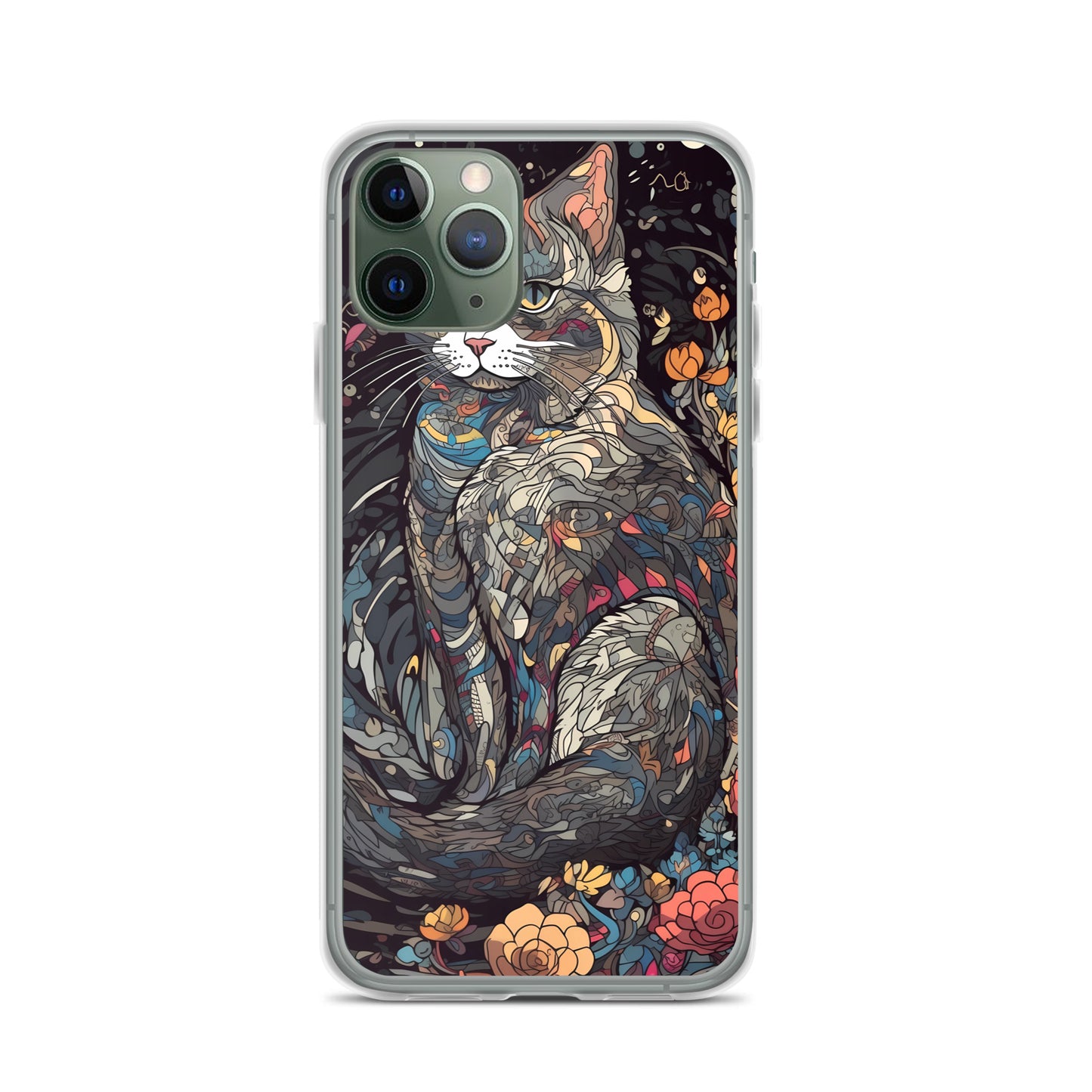 iPhone Case - Gray Cat Garden